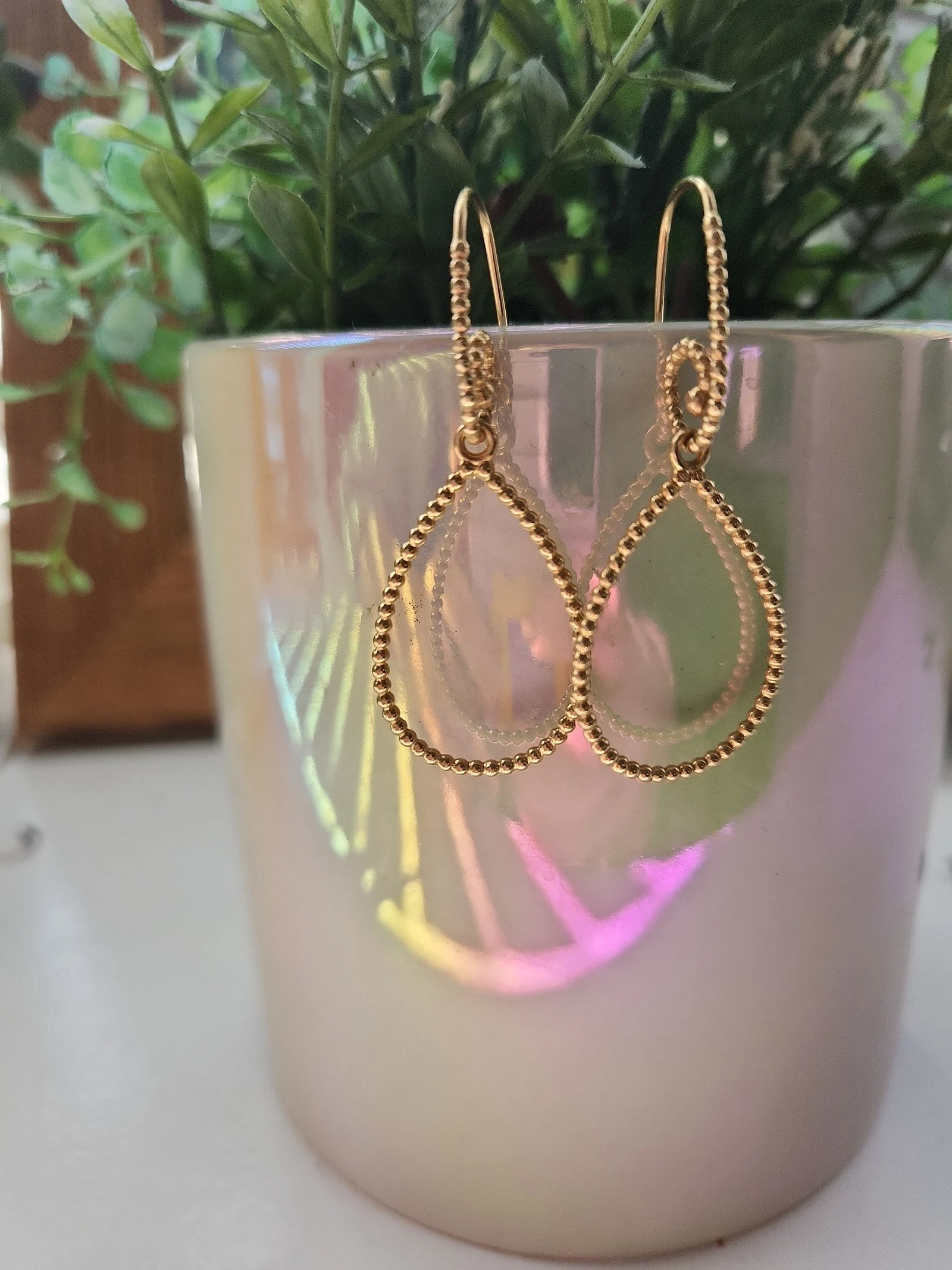 Vintage Beaded Pandora Compose Earrings