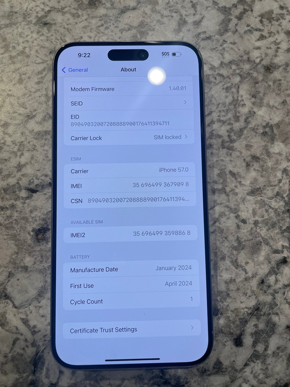 iphone 15 pro max verizon 9V86