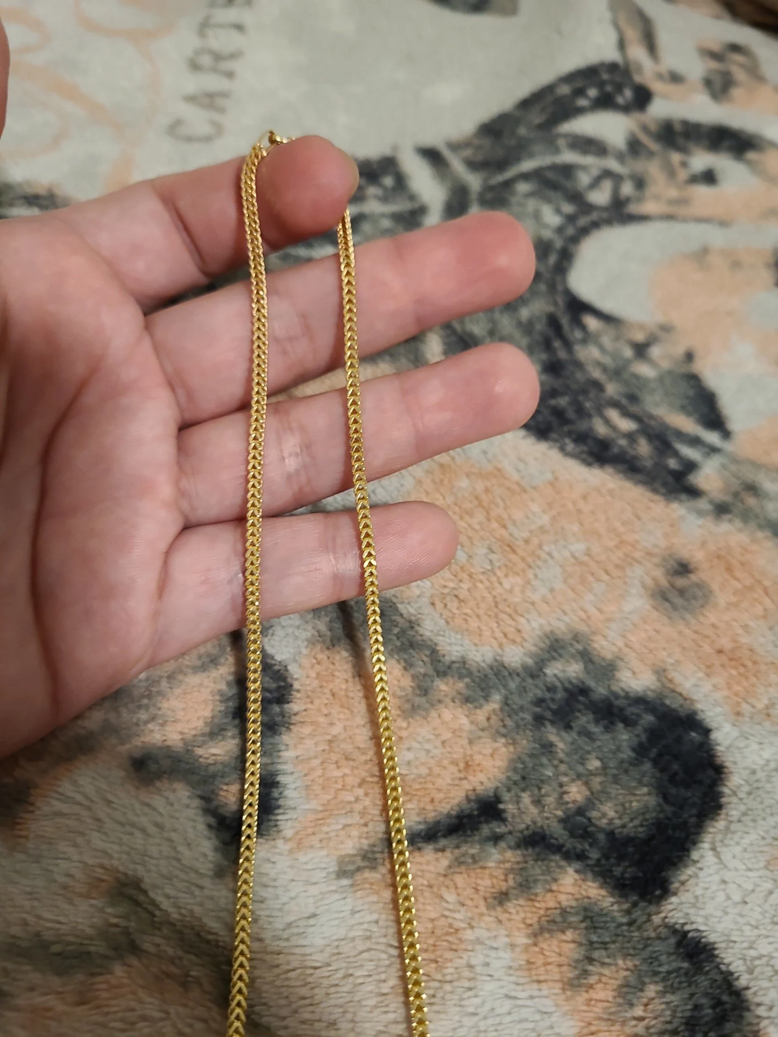 14k gold necklace franco