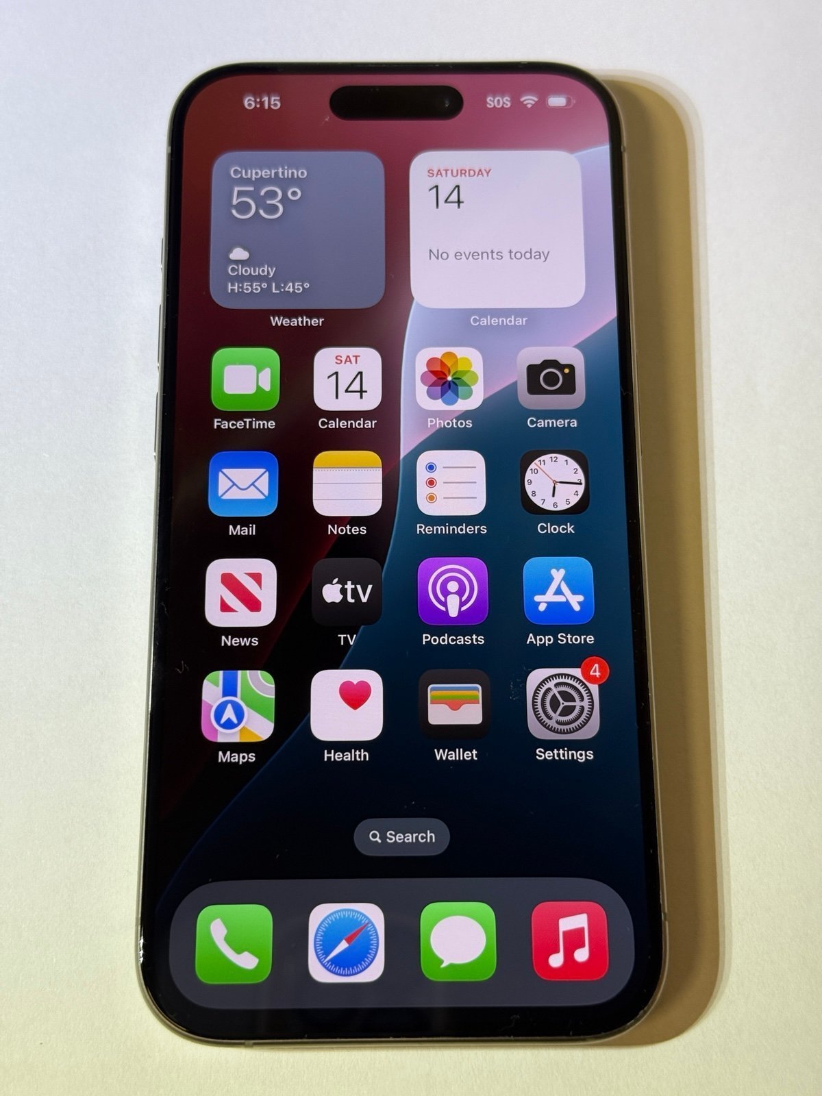 iPhone 15 Pro 256GB Natural Titanium Unlocked 1N59