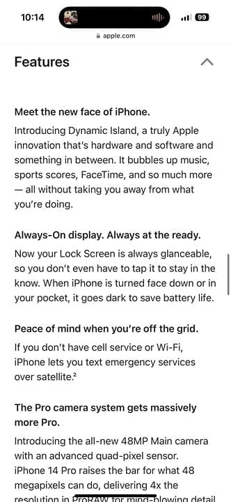 Apple iPhone 14 Pro - Deep Purple 256 g- Apple Care 9M81