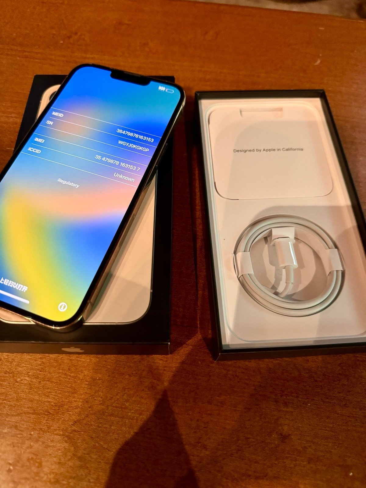 iPhone 13 Pro Max 256GB Gold UNLOCKED CLEAN IMEI 7K98