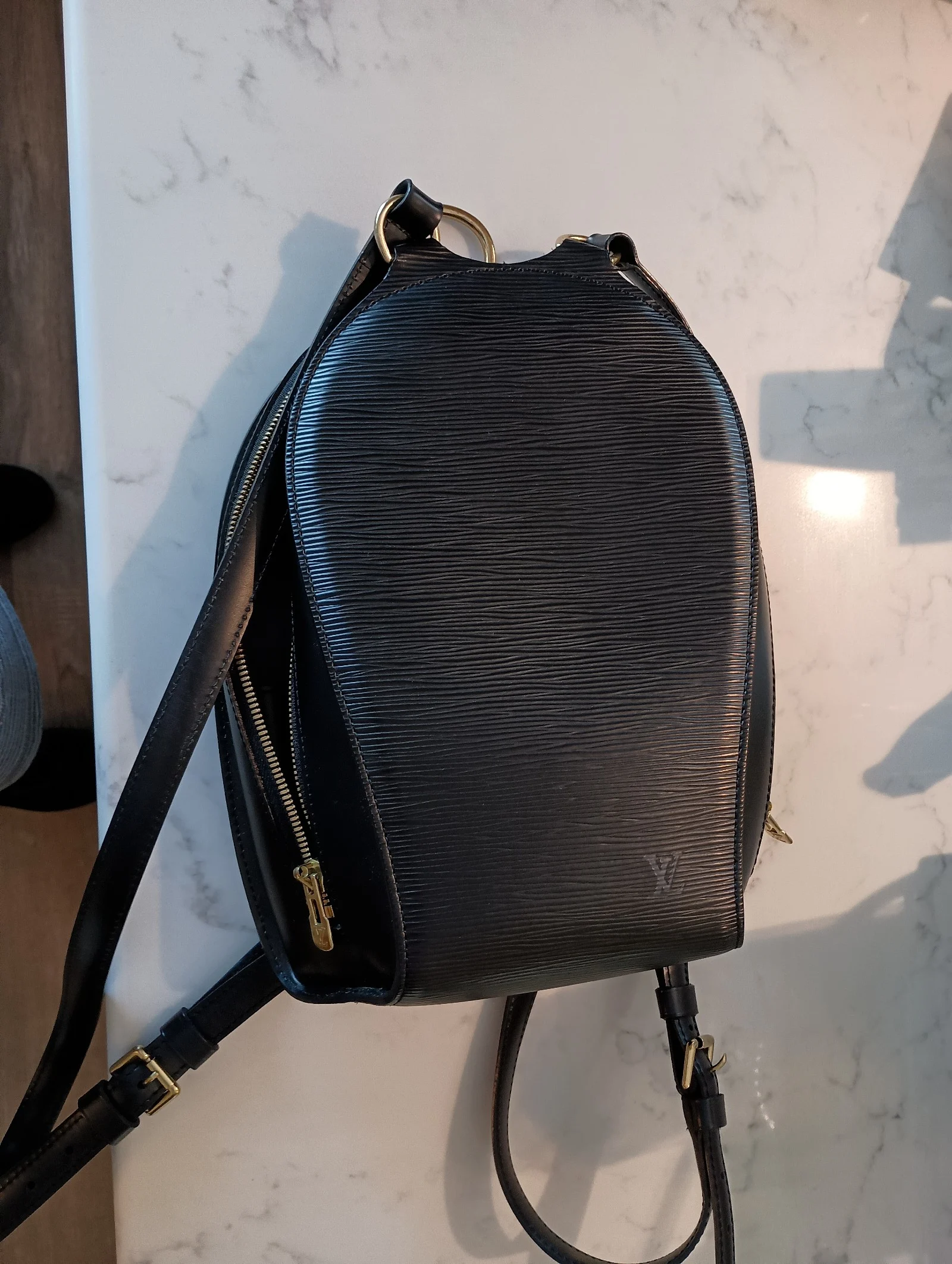 Louis Vuitton EPI leather Mabillon Black Backpack