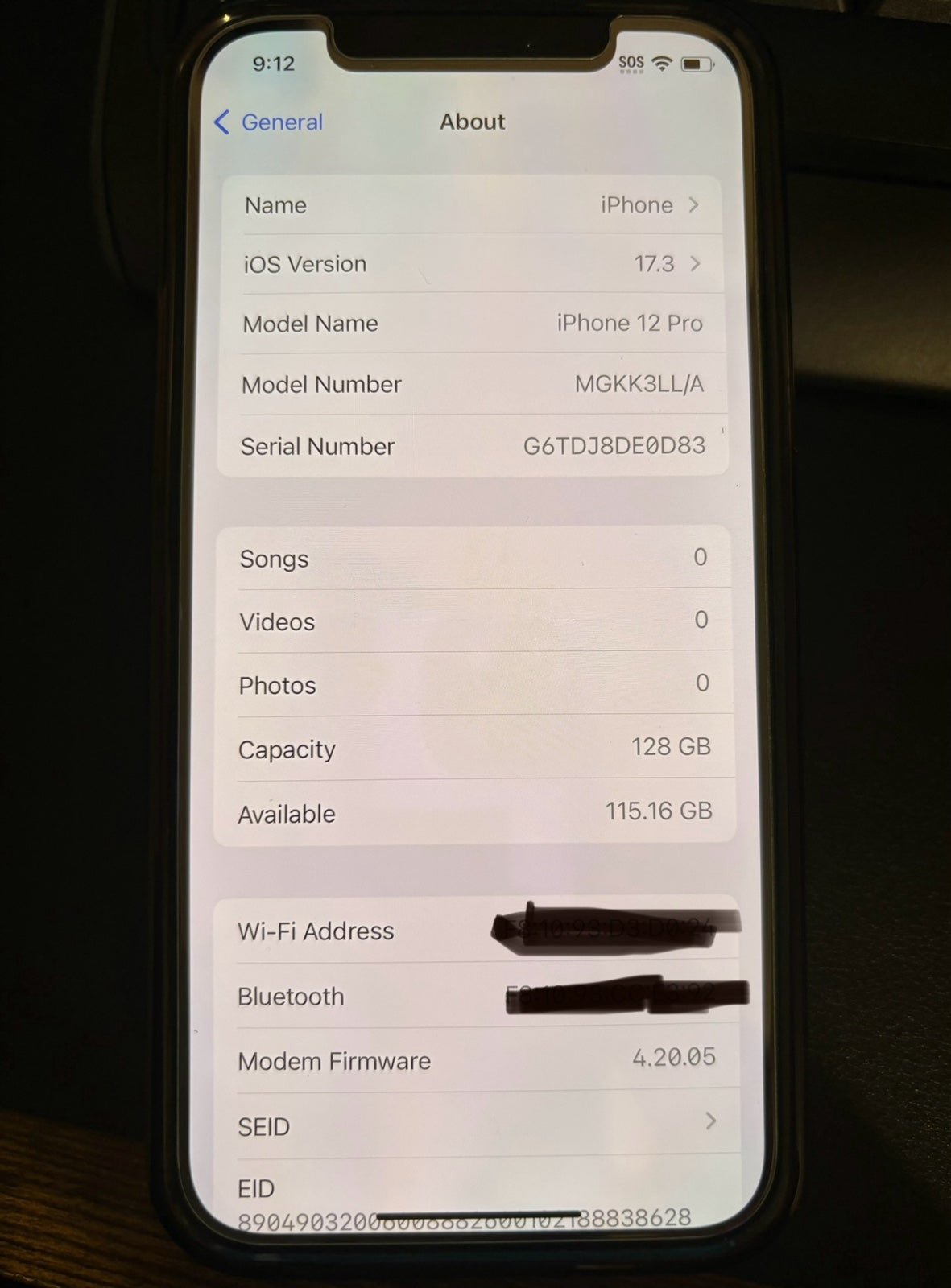 Apple iPhone 12 Pro 128gb 1F21