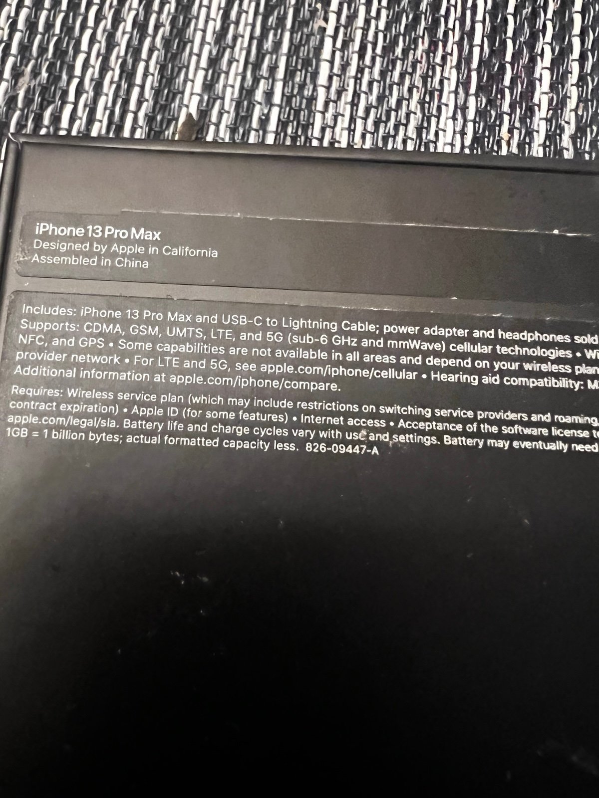 Apple iPhone 13 Pro Max 256GB 1L55