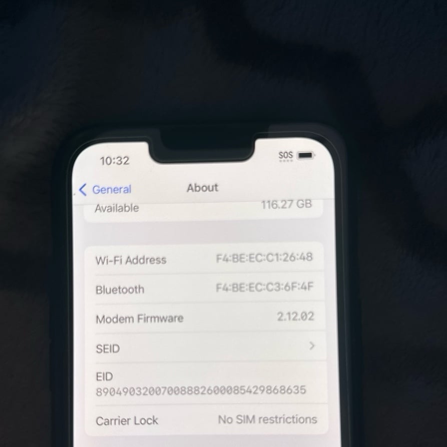 Apple iPhone 13 Pro 128 gb sierra blue unlocked 3K71