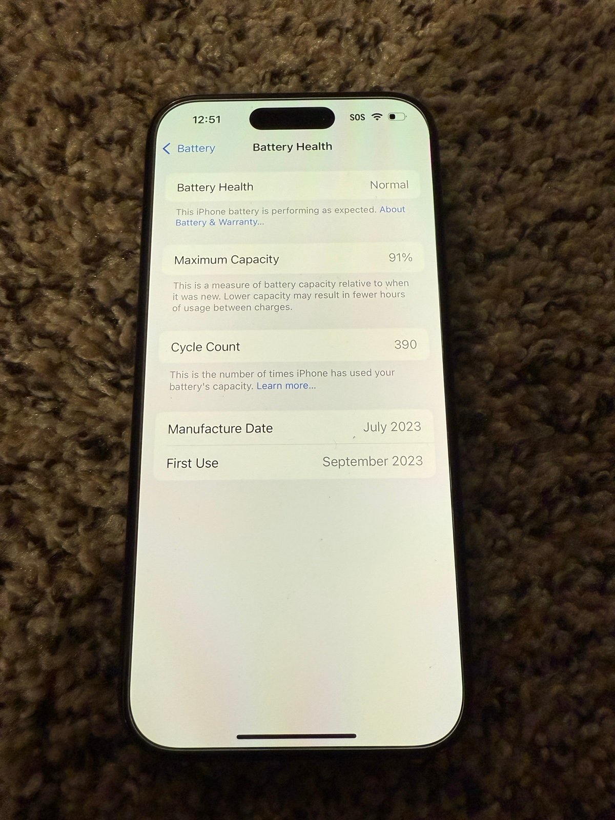 iPhone 15 Pro 128GB Unlocked 7P32