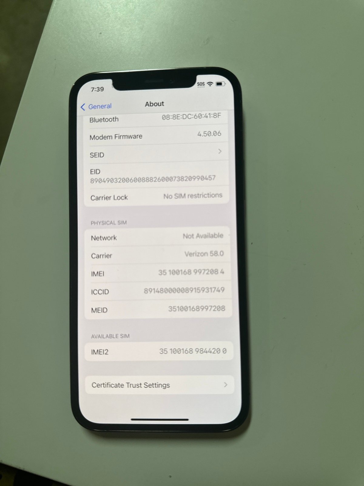 Unlocked I phone 12 pro 1T12