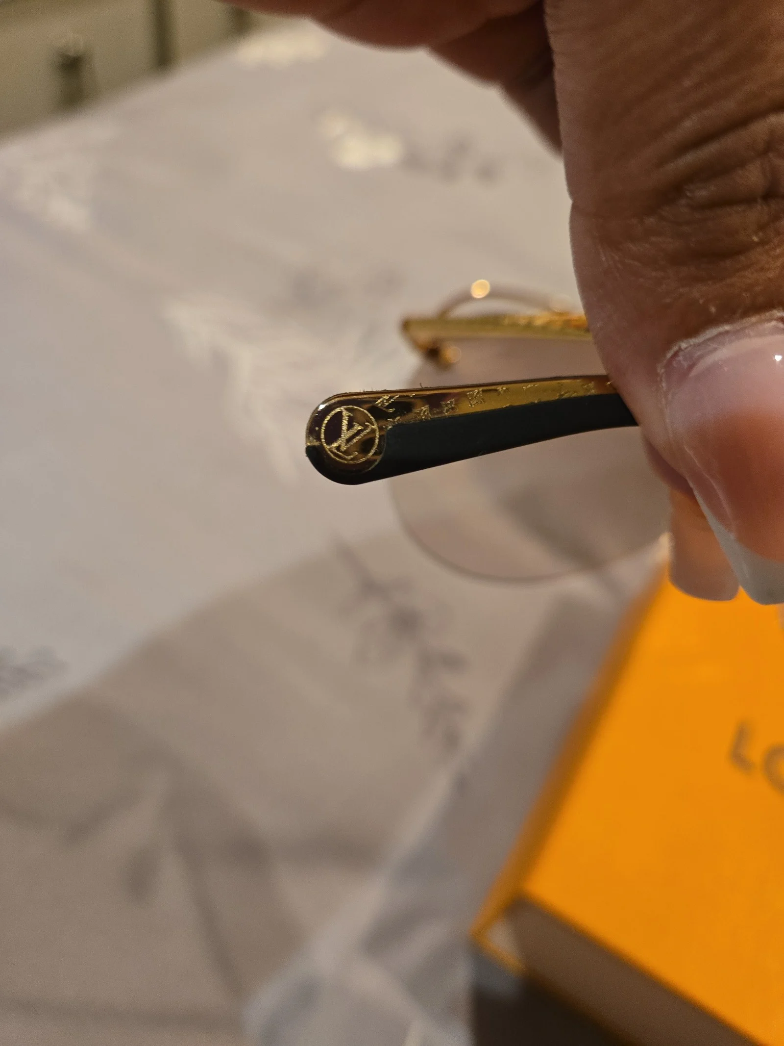 Authentic LV Clockwise Sunglasses Gold monogram