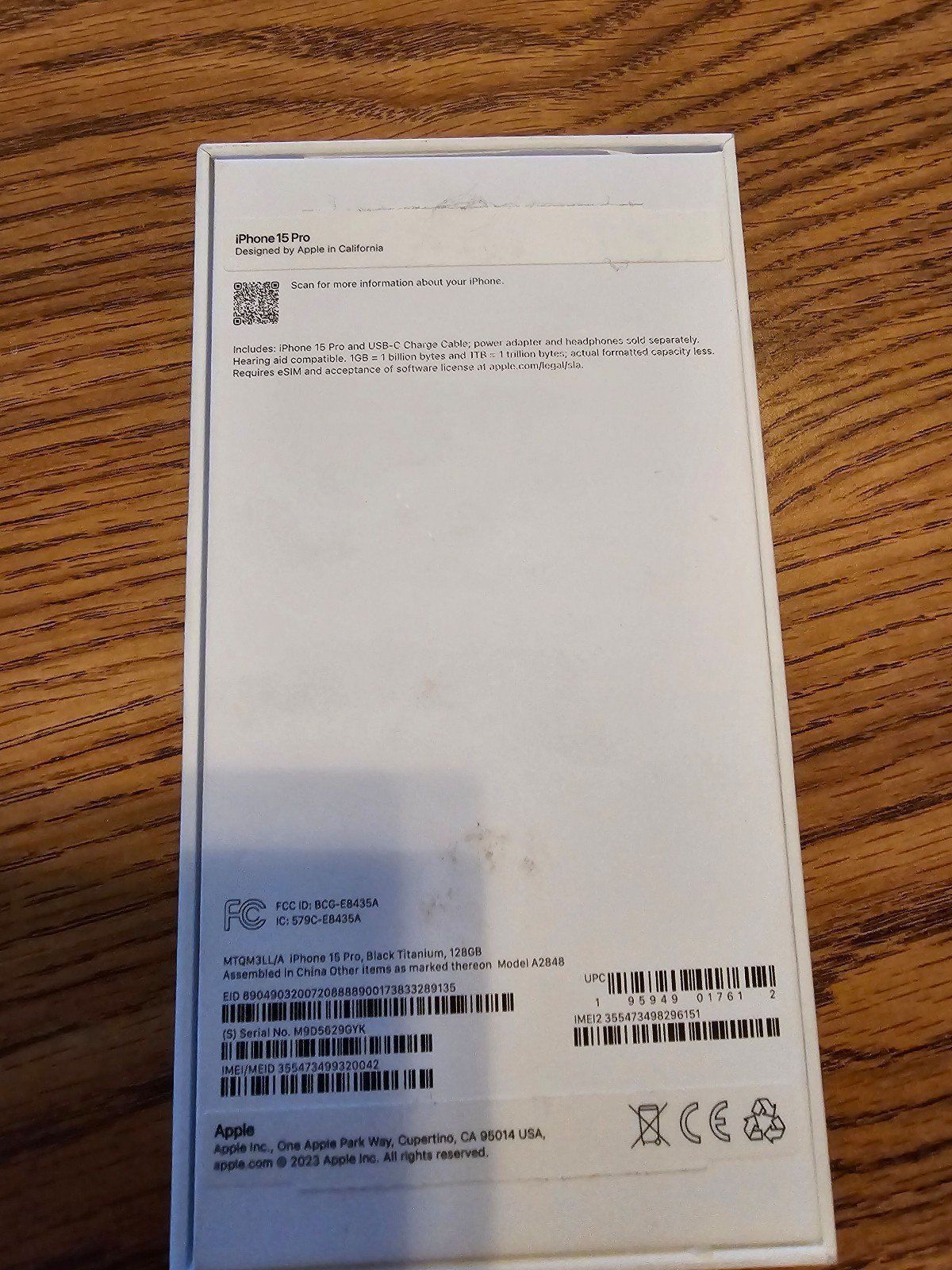 Apple iphone 15 pro unlocked 9R56