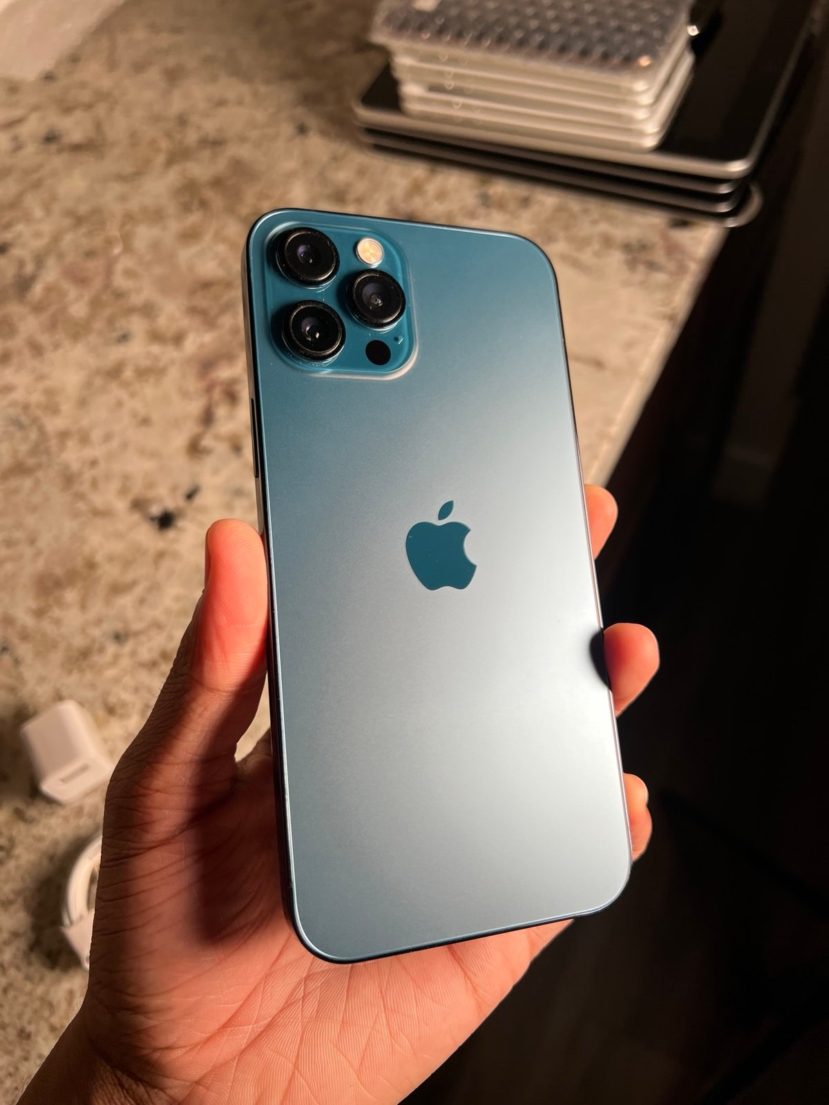 Apple iPhone 12 Pro Max 128 GB in Blue for Unlocked NO FACE ID!! 9V22