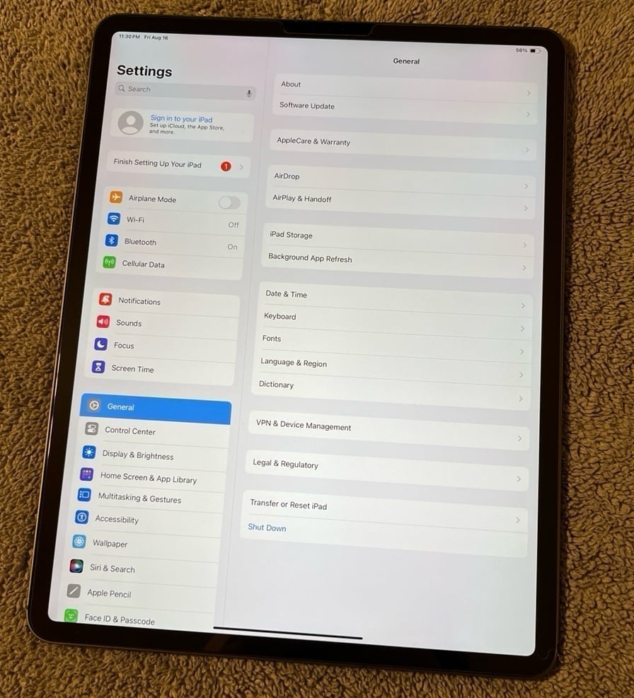 Apple iPad Pro 4th Generation 512GB Unlocked WiFi + Cellular 12.9 inch 3G29