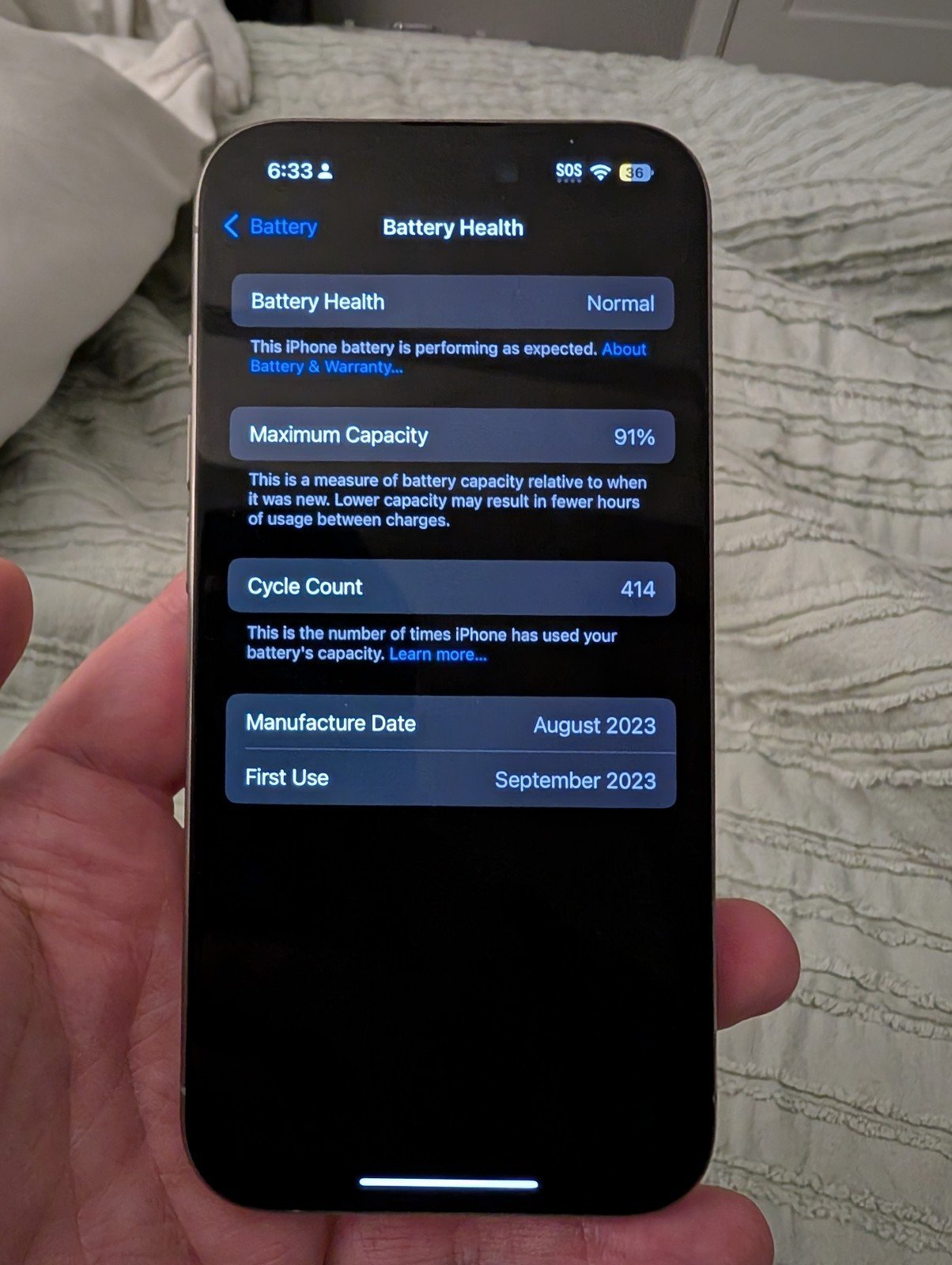 iPhone 15 Pro - 256GB - Natural Titanium 7V26