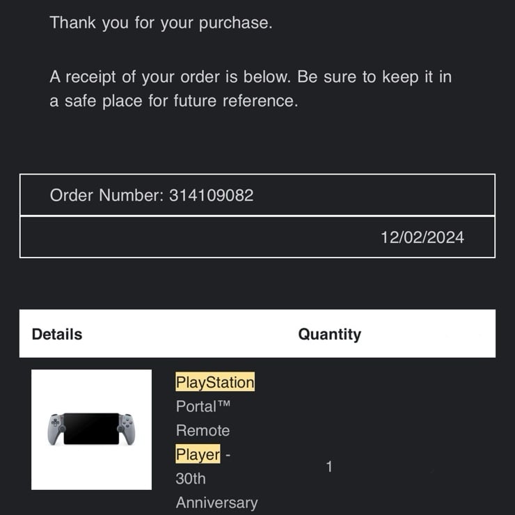 PlayStation Portal Remote Player 30th Anniversary Limited Edition (IN HAND) 1L36