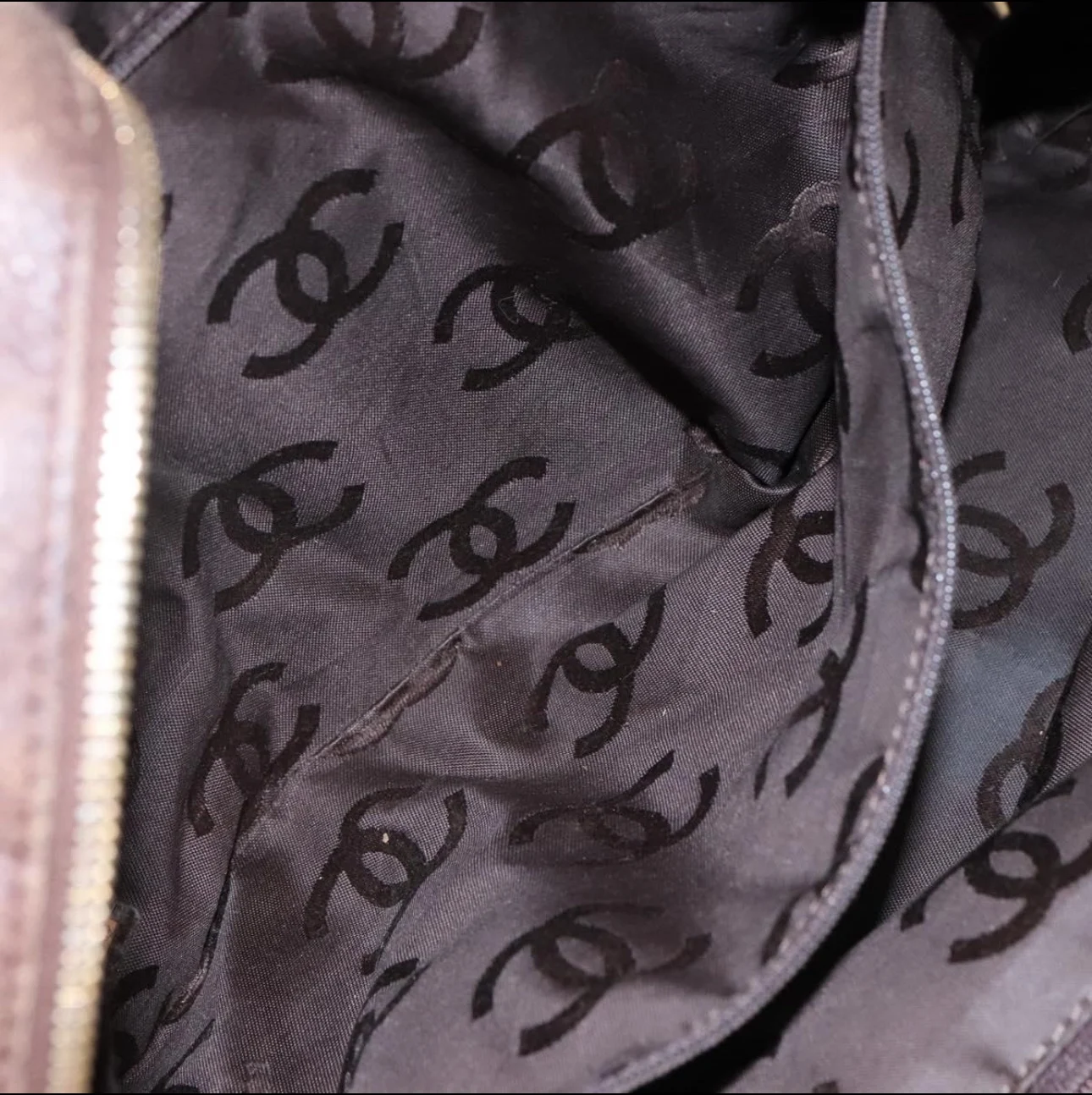 Chanel Brown calfskin tote