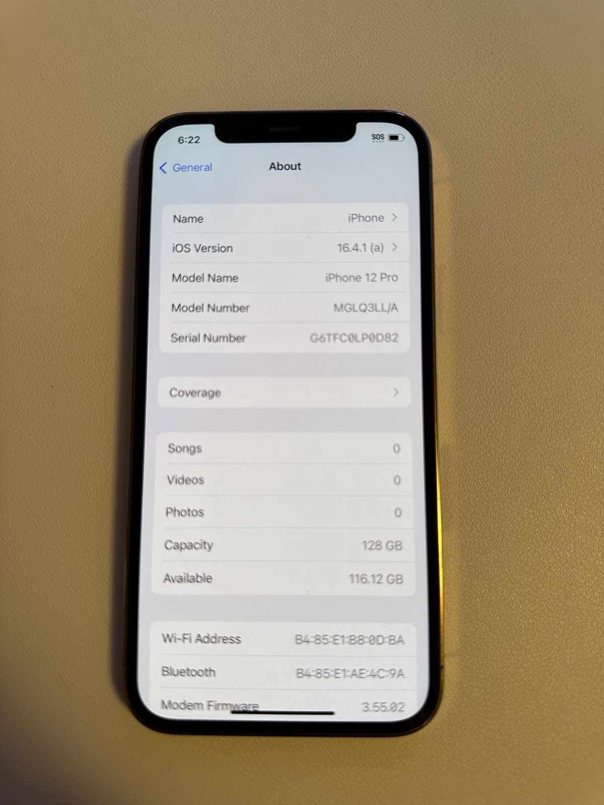 Apple iPhone 12 Pro Gold 128gb 2S38