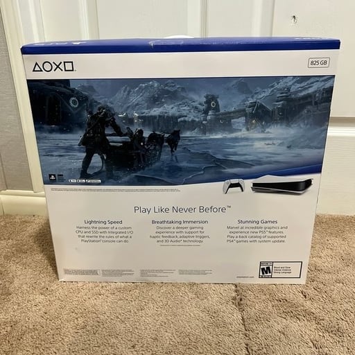 PlayStation 5 God Of War And Wireless Controller Factory Sealed 7Q37