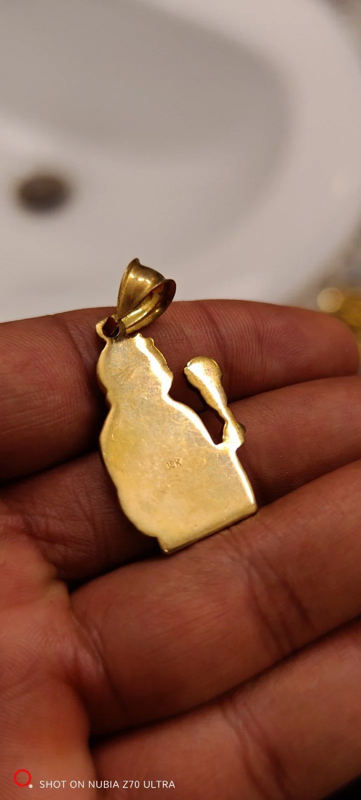 Set of gold jewelry and watch