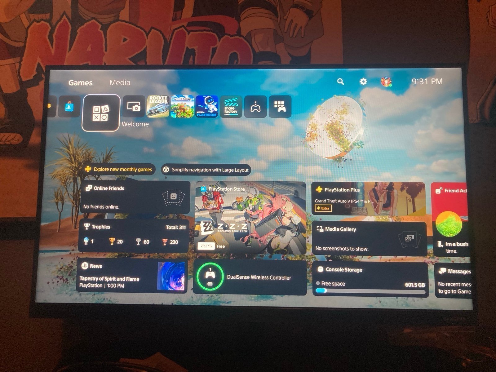 Ps5 digital console WITH controller 8K67