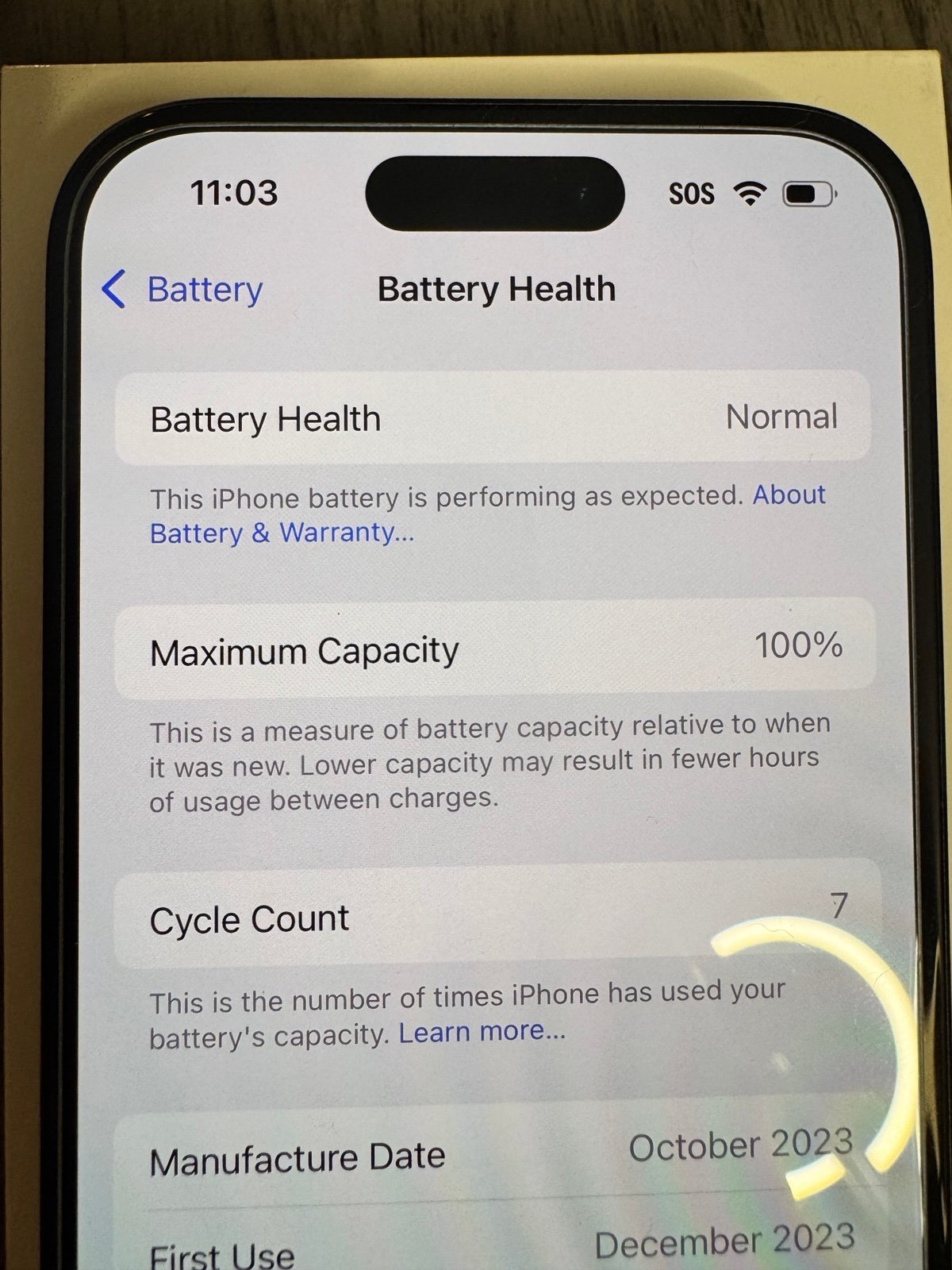 Apple iPhone 15 128 GB Unlocked 6Z77