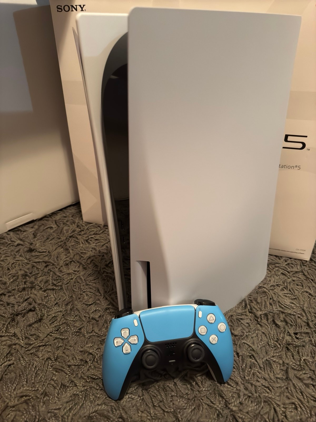 Sony PlayStation 5 (CFI-1115A FAT MODEL) CIB Like New with custom controller! 1E85