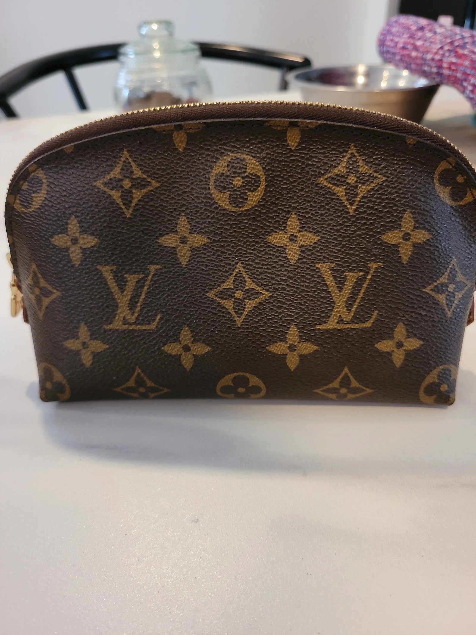 Louis Vuitton authentic cosmetic pouch FIRM