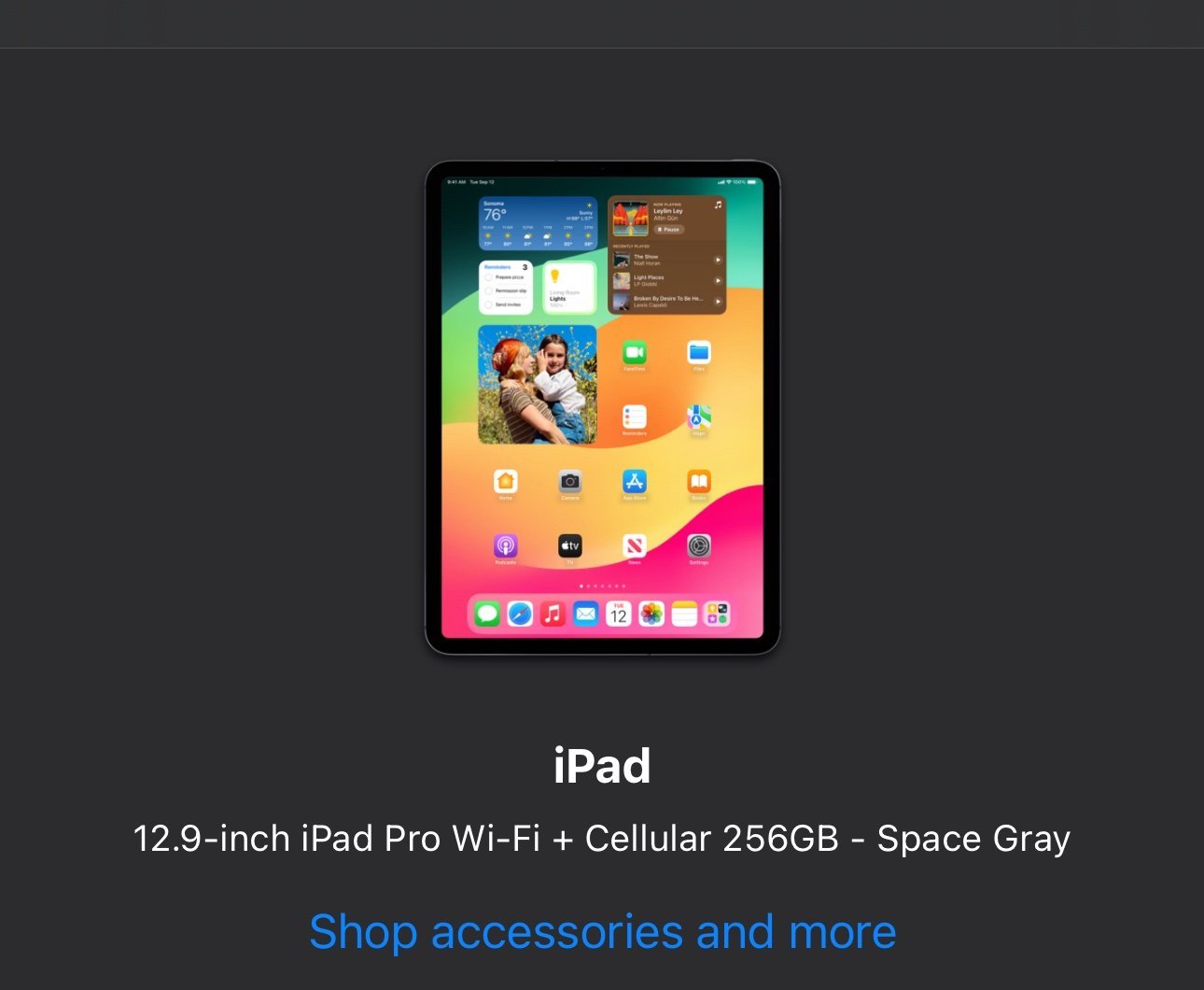 iPad Pro 12.9 inch (4th generation) 1W51