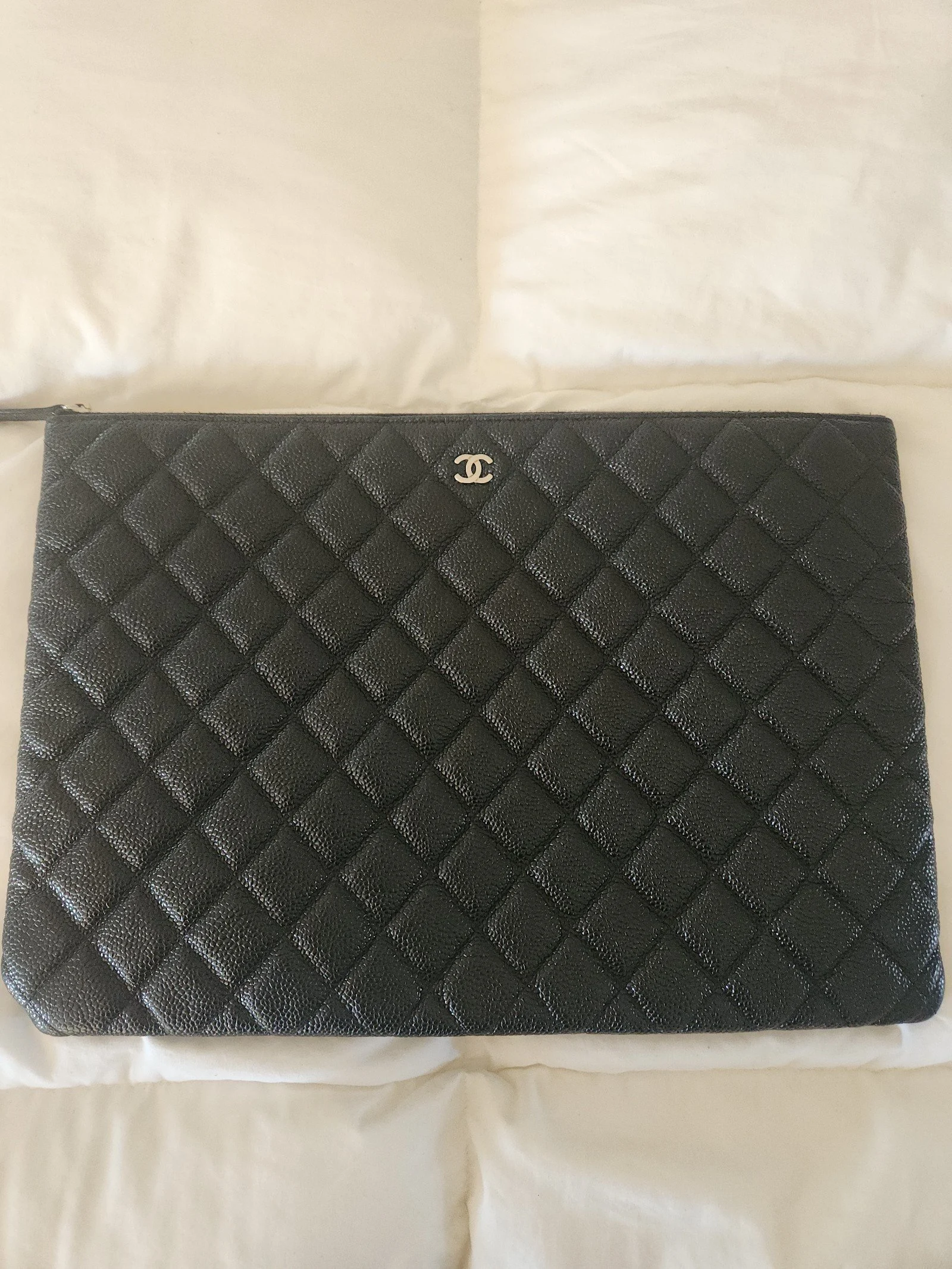 Chanel REV Black Caviar Pouch