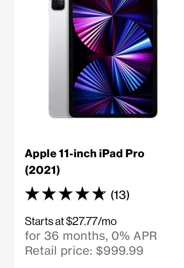 iPad Pro 11” 3rd Generation (2021) BUNDLE! Includes… 6E79