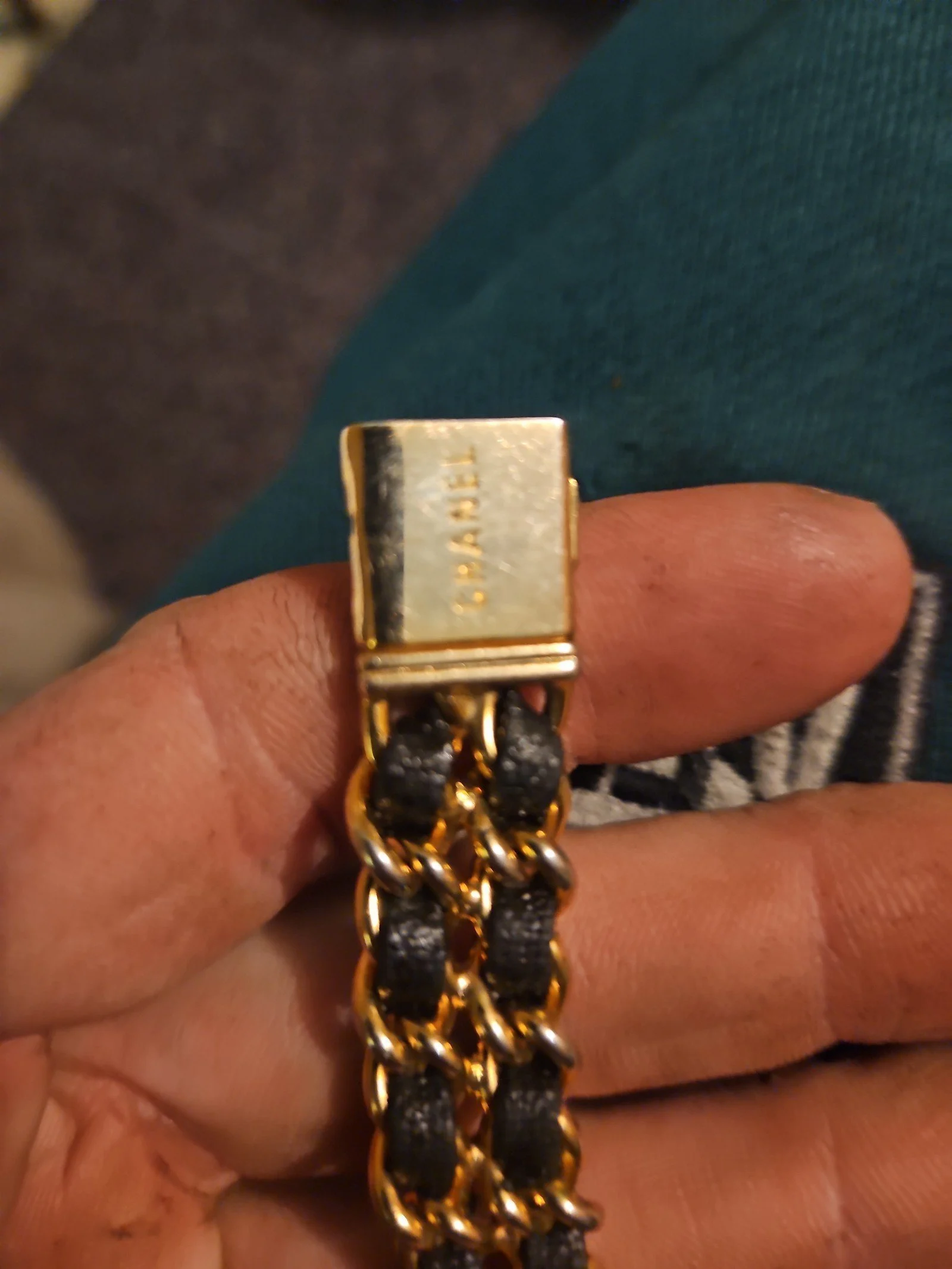 Luzry Chanel premier 20mm yellow gold Plated woman's watch 1987 very rare watch