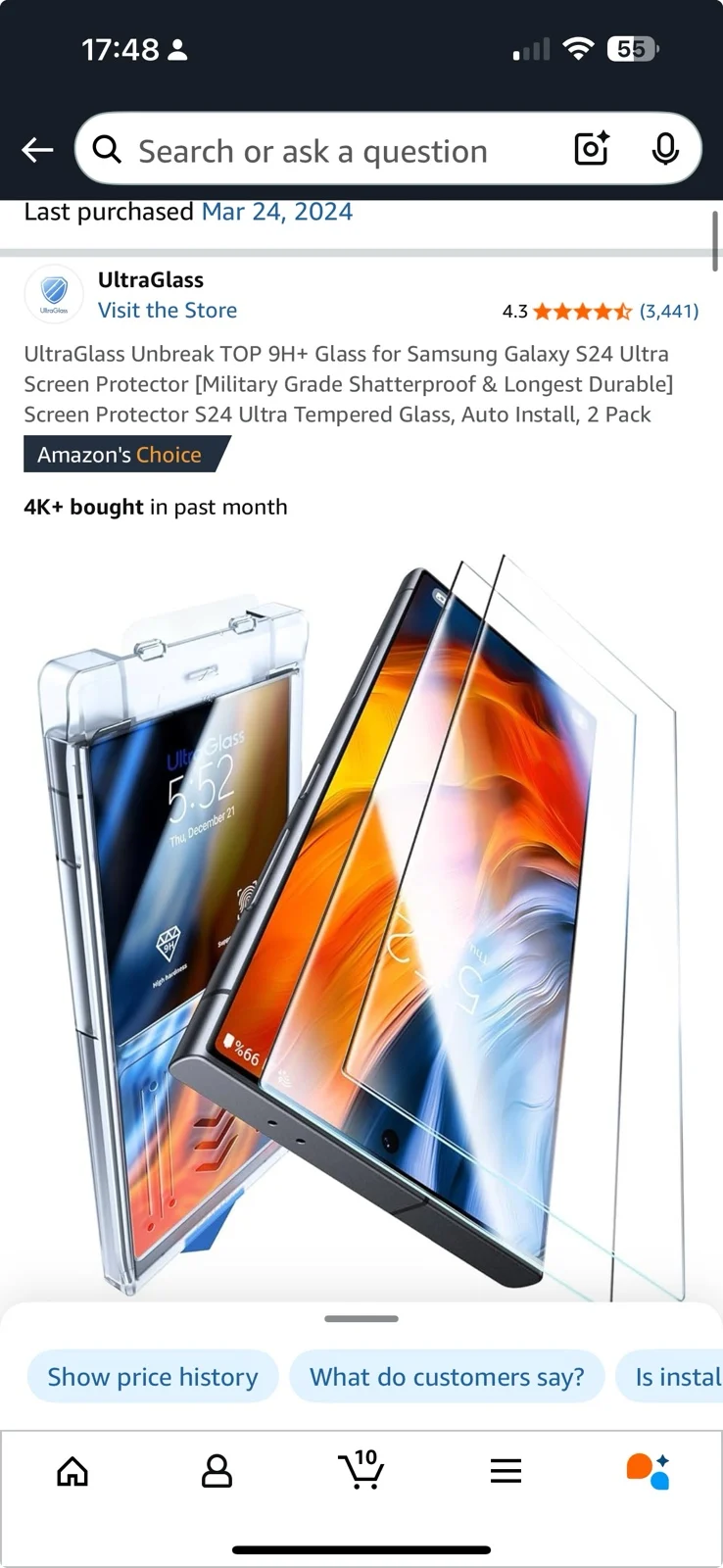 Samsung Galaxy S24 Ultra (256GB, Titan Gray) – UNLOCKED