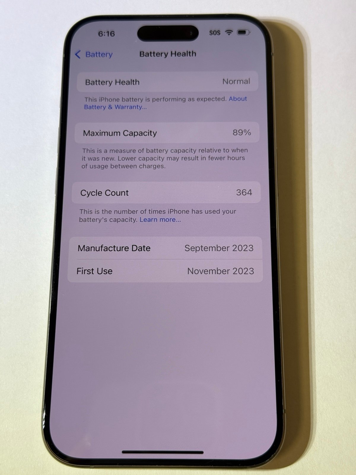 iPhone 15 Pro 256GB Natural Titanium Unlocked 1N59