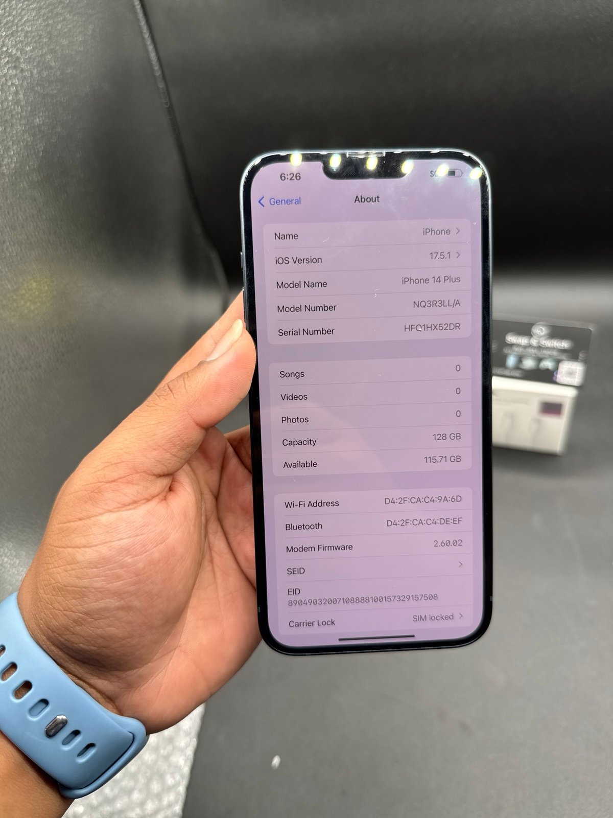 Apple iPhone 14 Plus 128 GB in Midnight for Unlocked 2E96