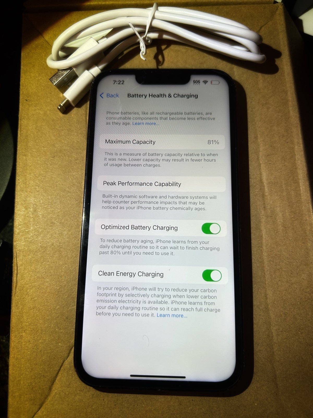 Apple iPhone 13 Pro -  Graphite - 128GB - Unlocked 1E75