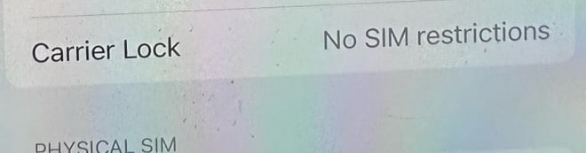 iPhone 12 Pro unlocked 256 GB (includes new charger & NO REPAIRS) 8G36