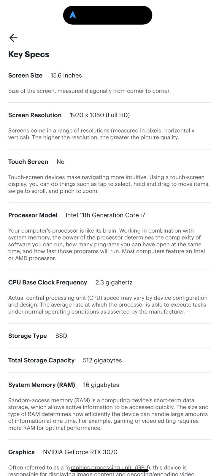 Alienware gaming laptop