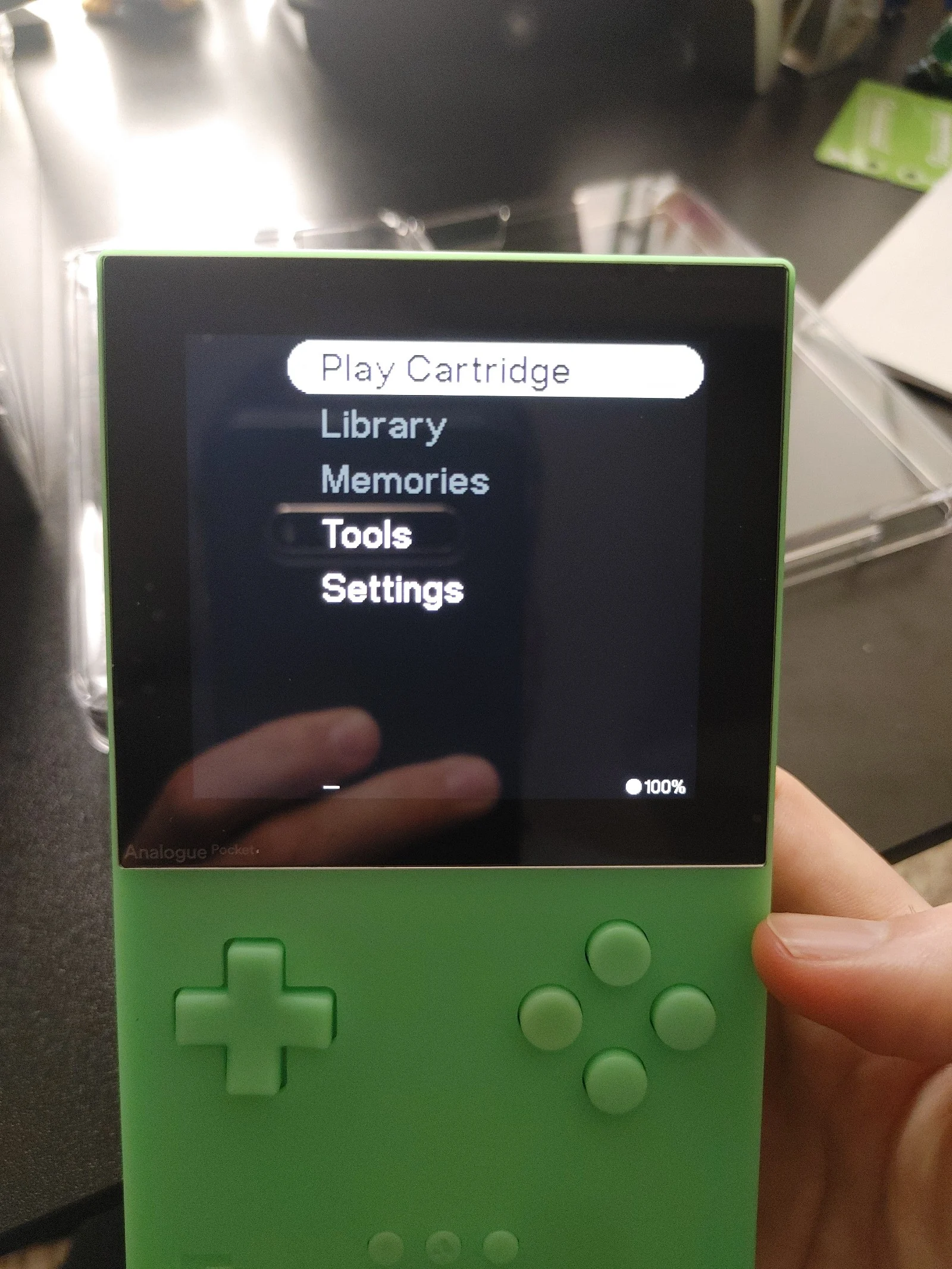 analogue pocket limited edition glow bundle