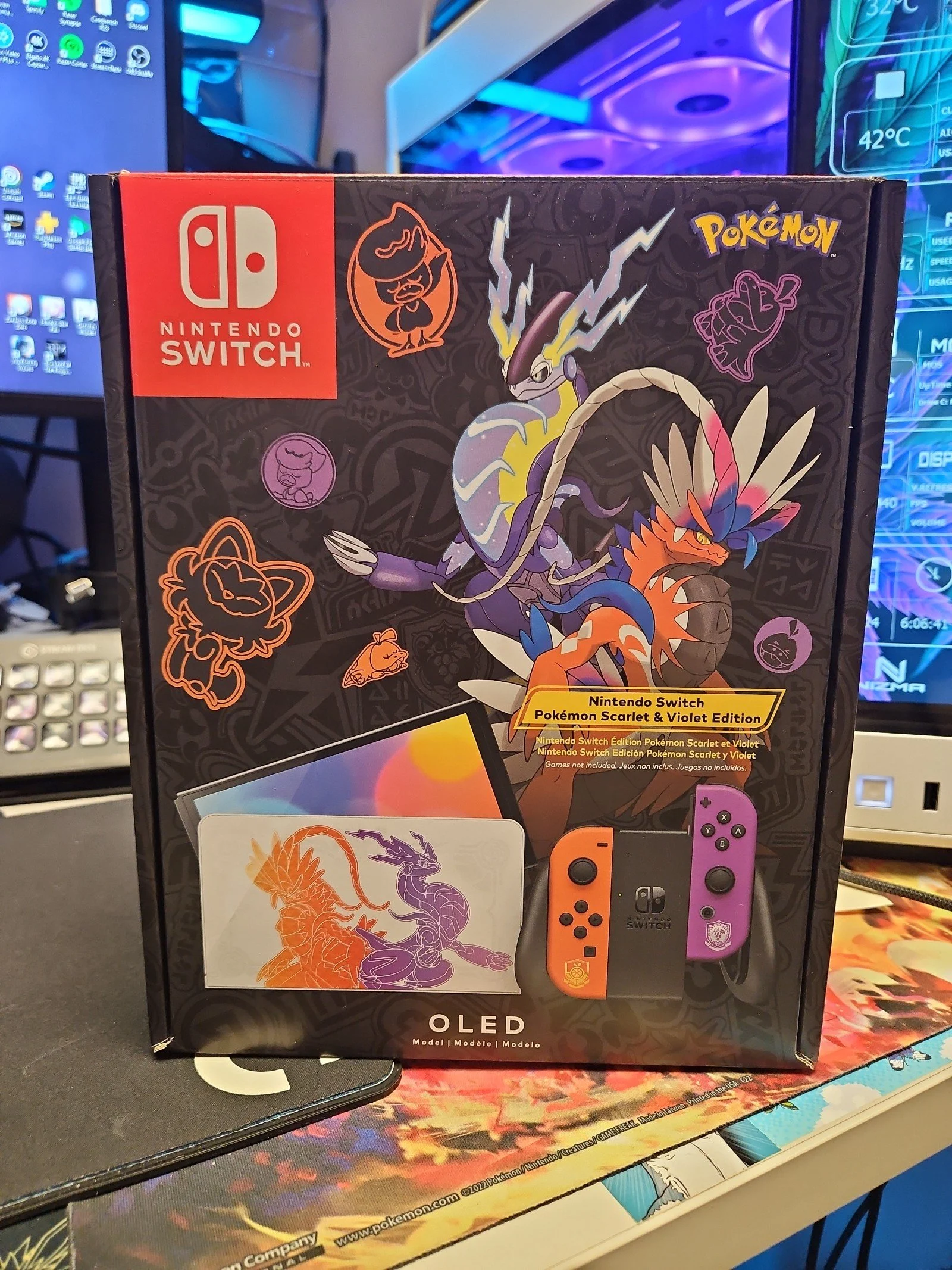 Nintendo Switch OLED Exclusive Pokemon Scarlet & Violet Special Edition 9O66