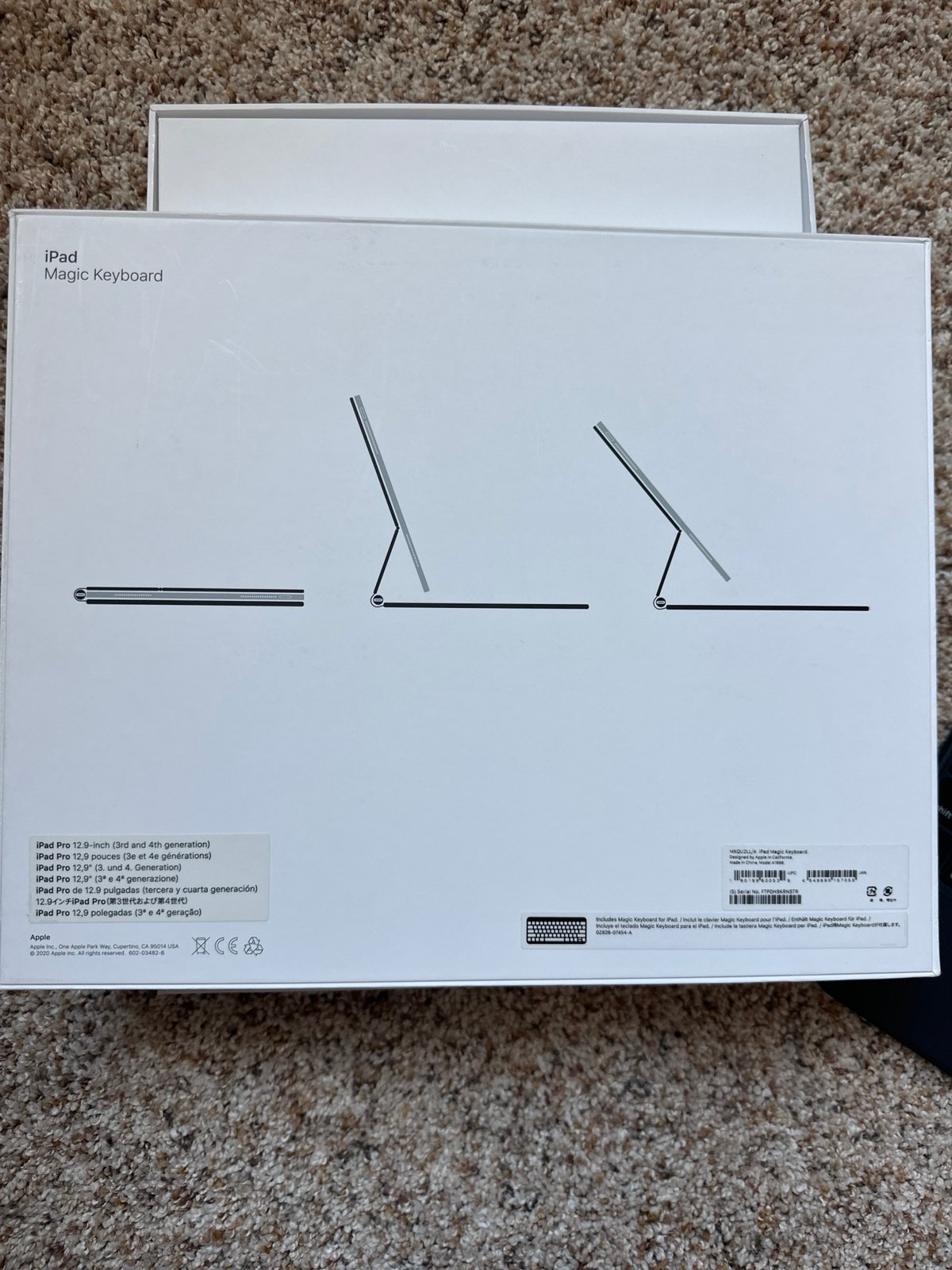 iPad Pro 12.9-inch 1 TB Wi-Fi + Cellular 4th gen UNLOCKED Space Grey 1Q83