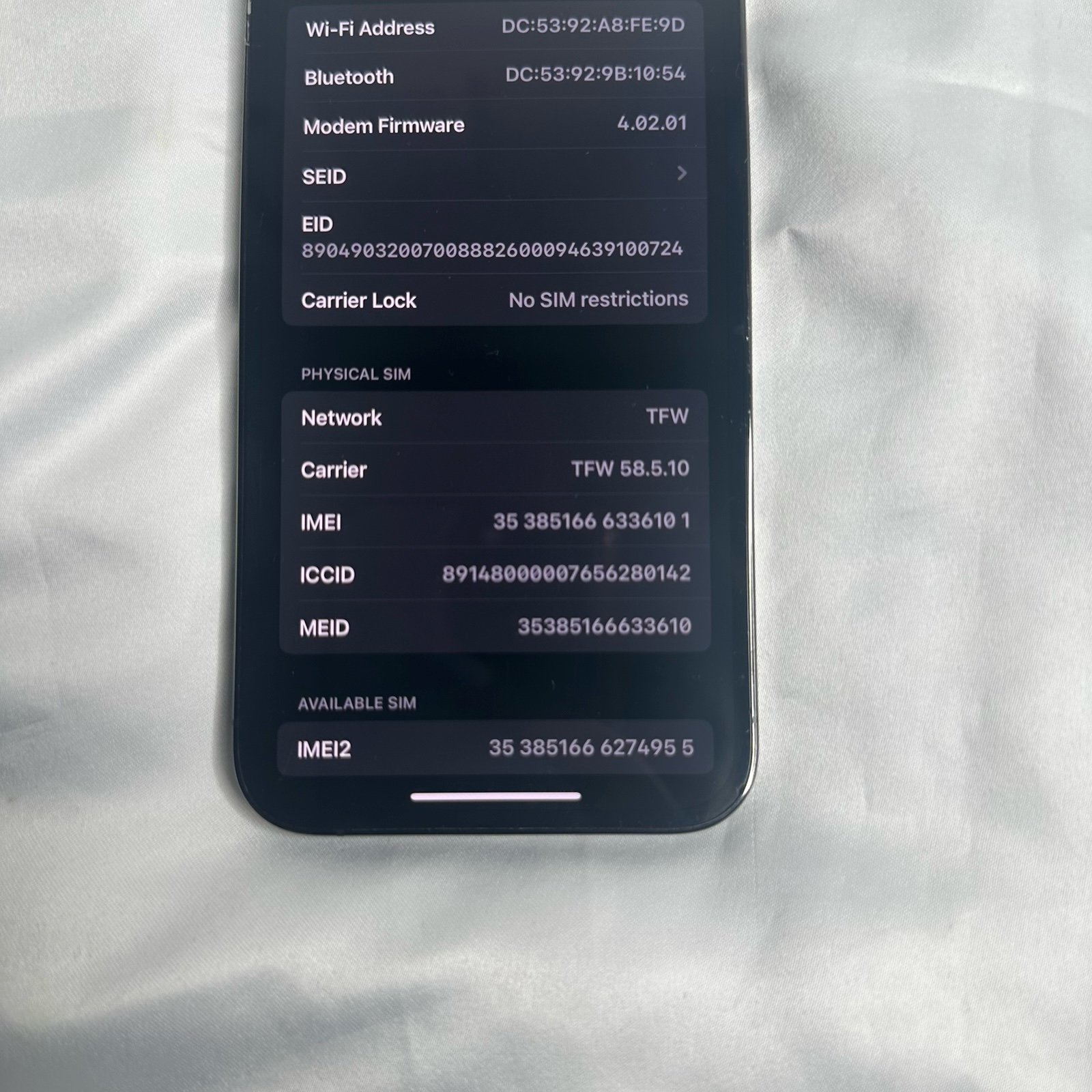 Apple iPhone 13 Pro 128 GB in Graphite for Unlocked 2G76