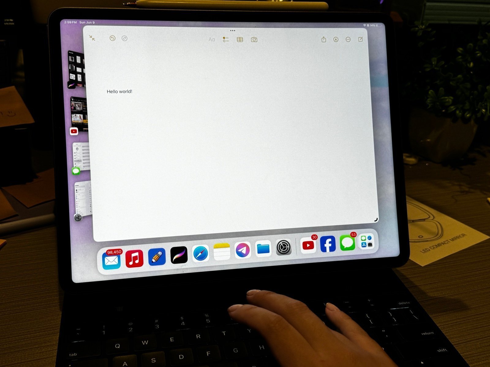 BUNDLE! Apple iPad Pro 6th Generation with Magic Keyboard and Apple Pencil 2 9X98