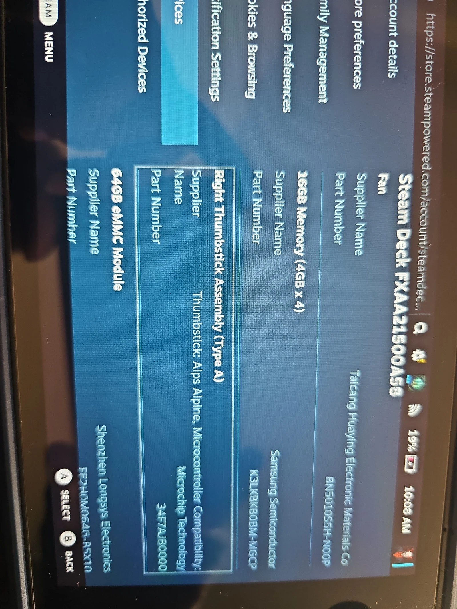 Steam Deck 64GB 8X12