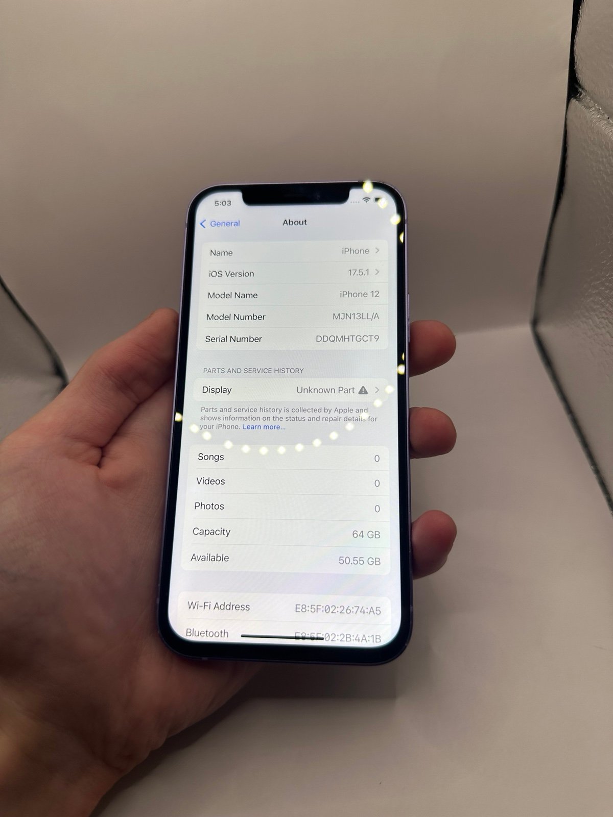 iPhone 12 64 GB in Purple for Unlocked 7J63