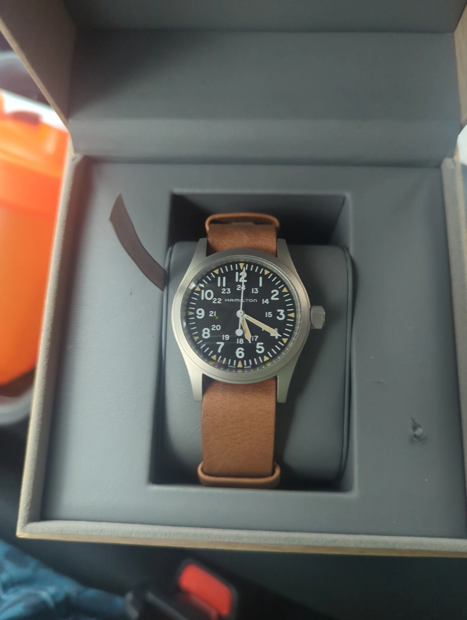 Hamilton Field Khaki Mechanical watch.