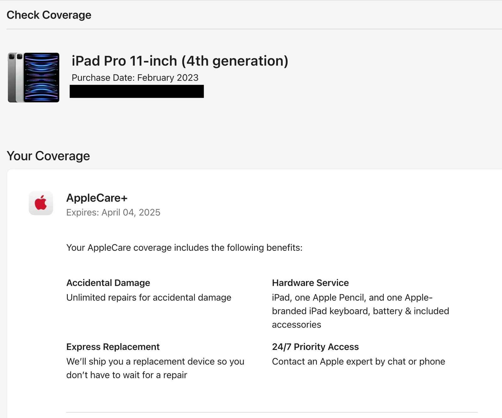 iPad Pro 11 inch 4th Generation 5N61