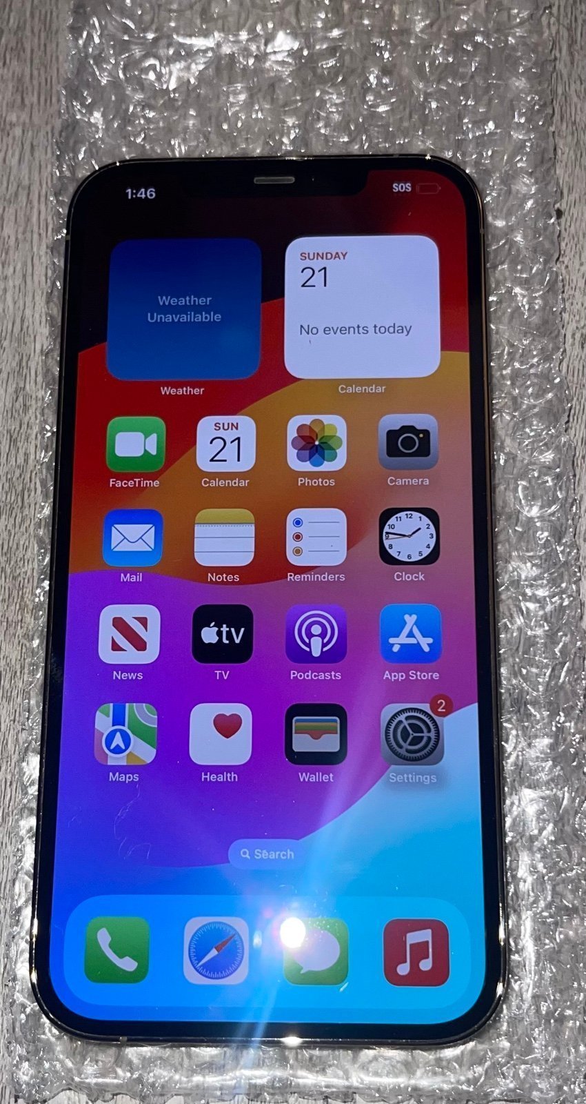 Apple iPhone 12 Pro Max 128 GB in Silver for AT&T 2B35