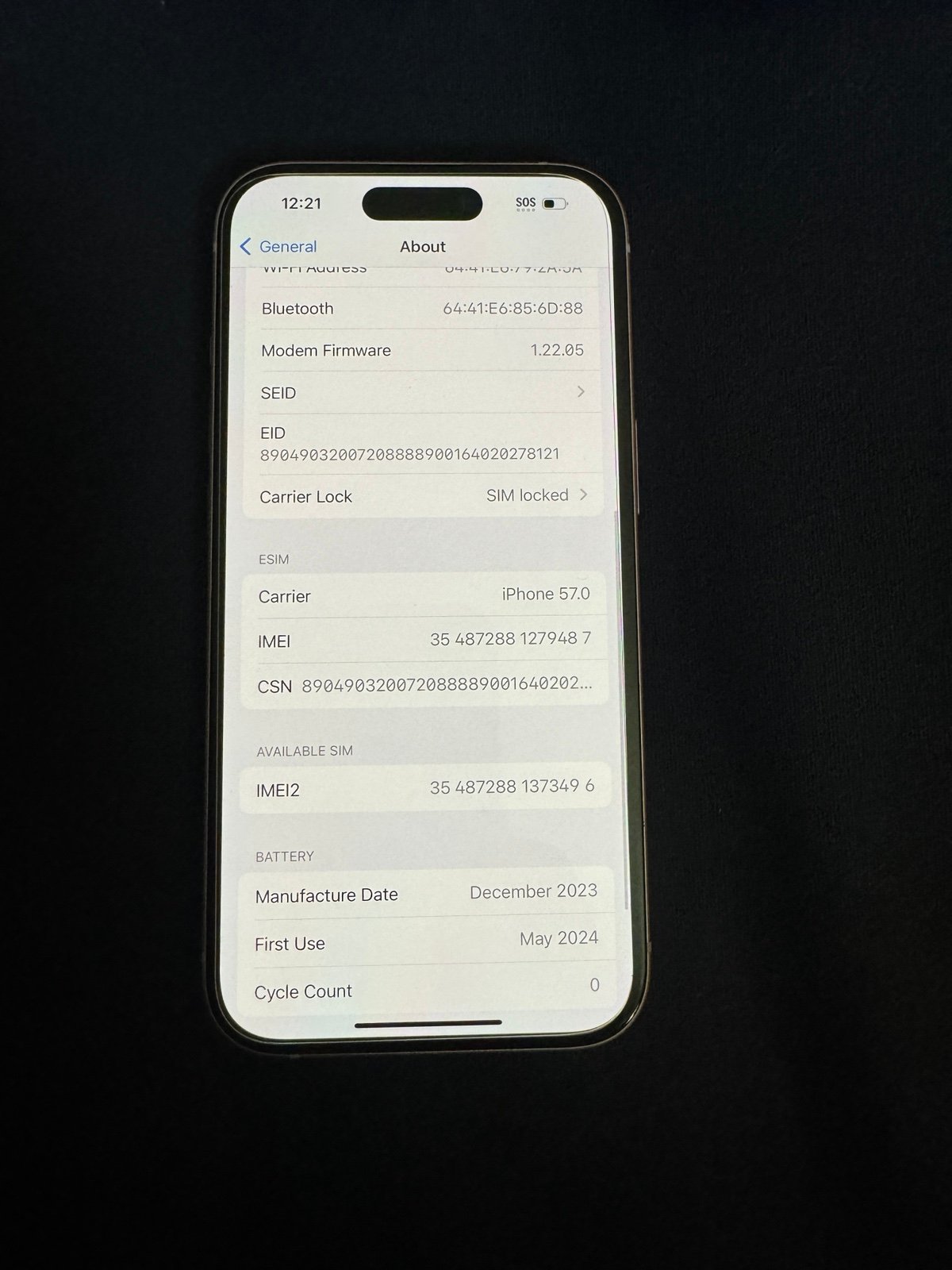 Apple iPhone 15 New Open Box Comes with everything 7L78