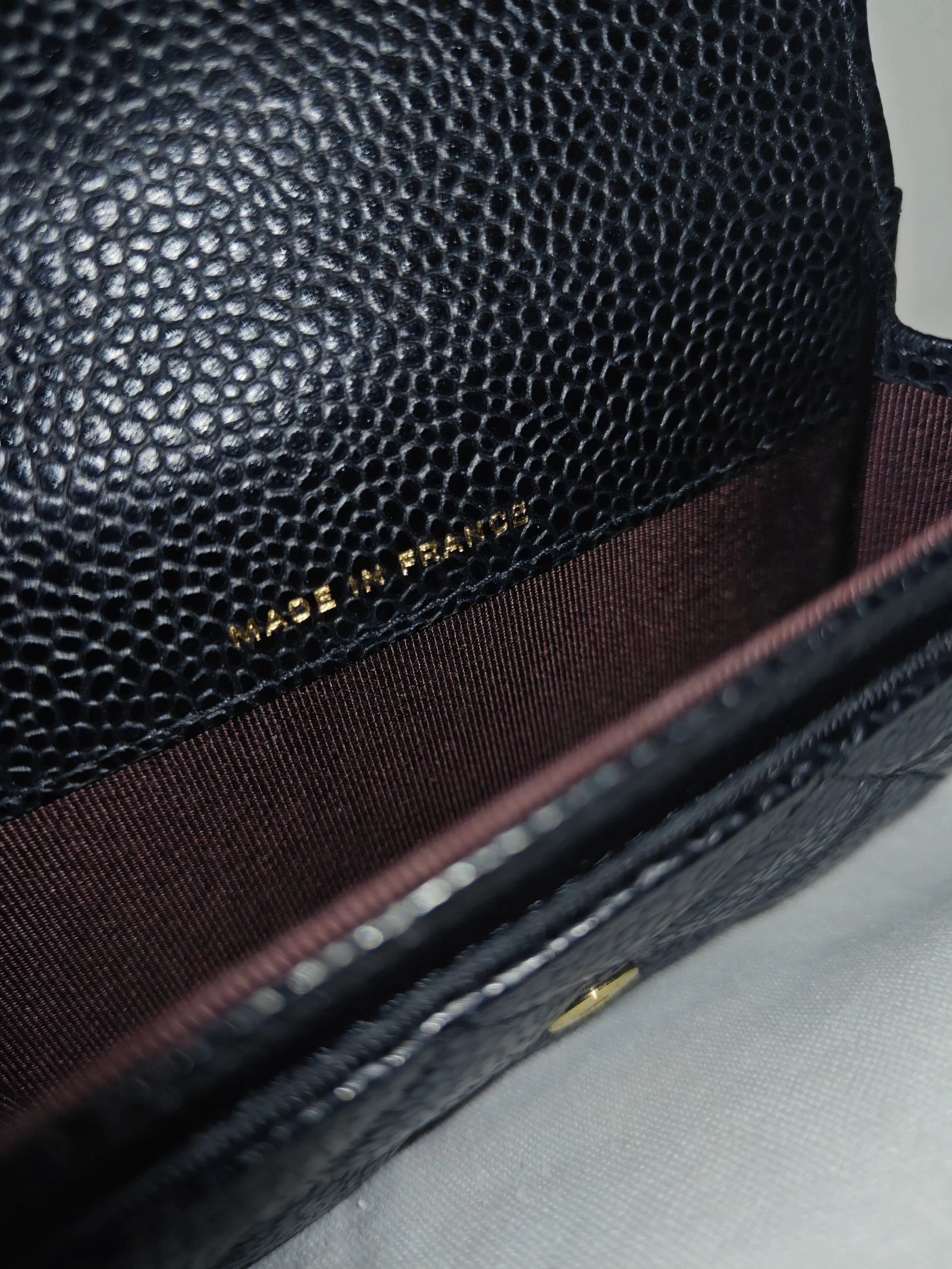 Chanel Caviar Quilted Flap Card Holder Black Gold Hardware