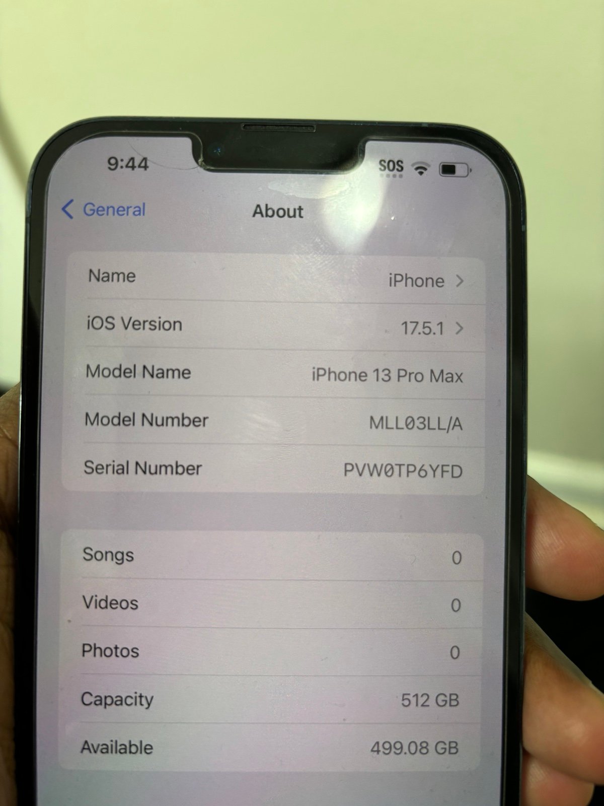 iPhone 13 Pro Max unlocked 512gb light blue 9H65