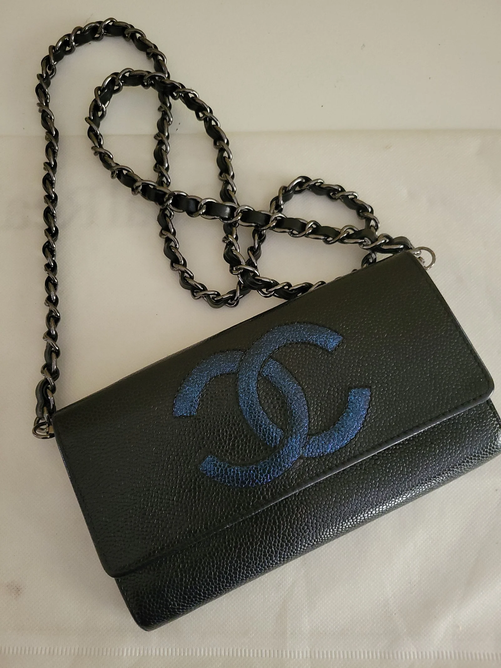 Chanel Timeless Caviar Pochette Clutch Crossbody handbag